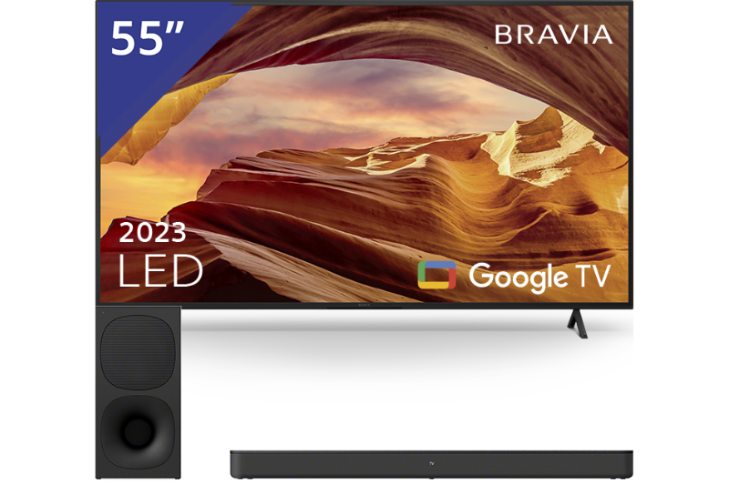 Sony 55 inch TV + Soundbar met Subwoofer