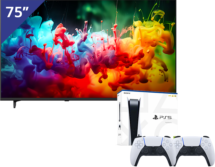 LG 75 inch LED TV + PlayStation 5