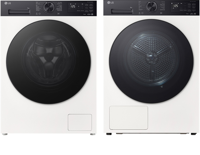 LG Wasmachine 9 kg + Wasdroger 9 kg